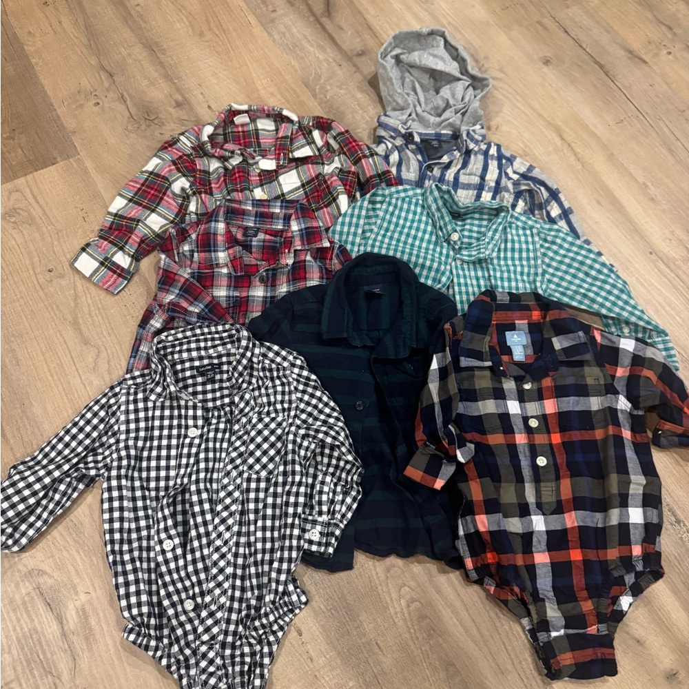 GAP Red Button Down Shirts lot